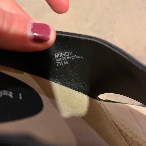 Tahari Black Heeled Sandals - Picture 4 of 5